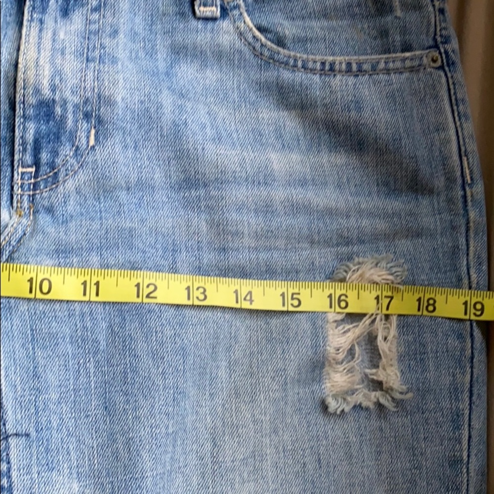 handmade  jean skirt distressed - Picture 4 of 7